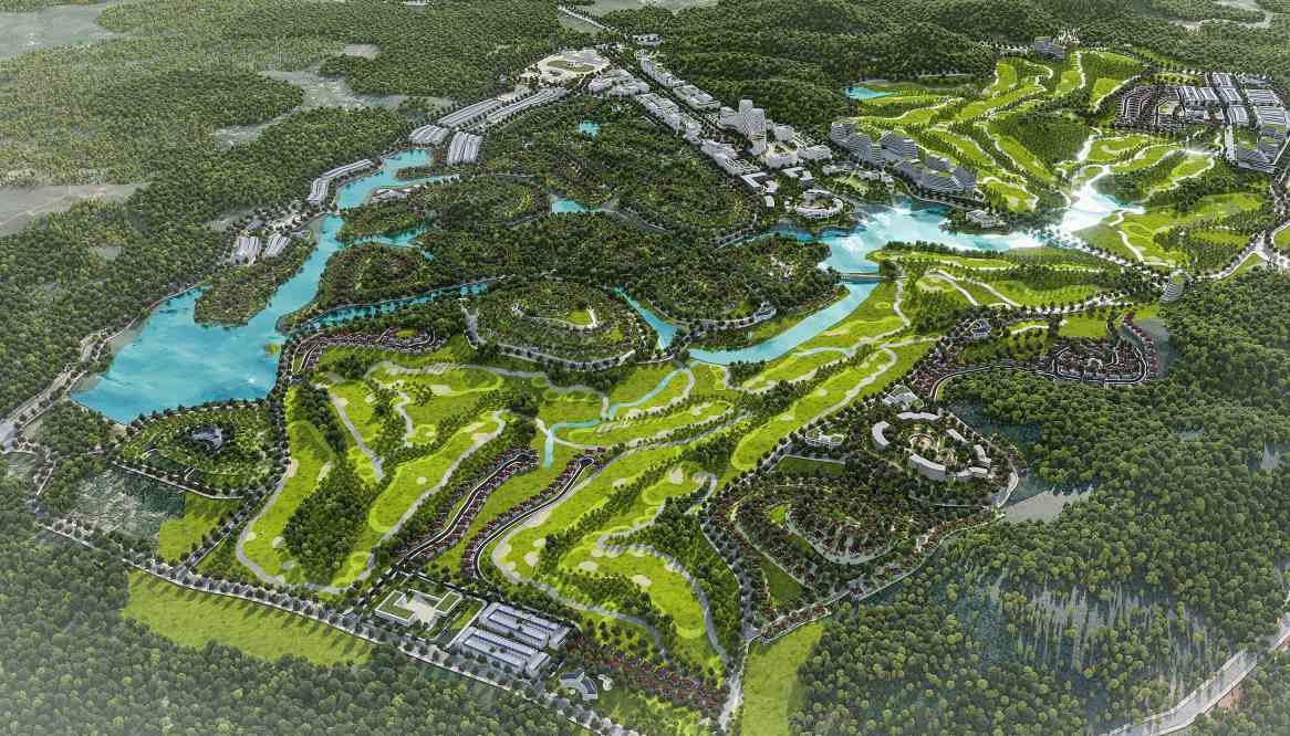 thiet ke san golf van lang empire golf club